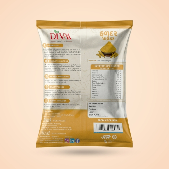 Turmeric Powder - Divaa Essentials